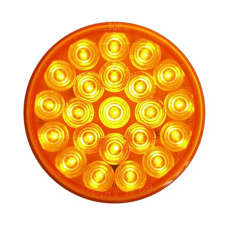 OPTRONICS 22-Led 4in. Yellow Grommet Mount Warning Lamp SLL43AB1